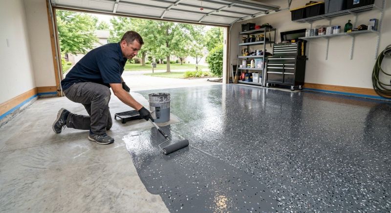 Garage Floor Staining in Columbia, SC