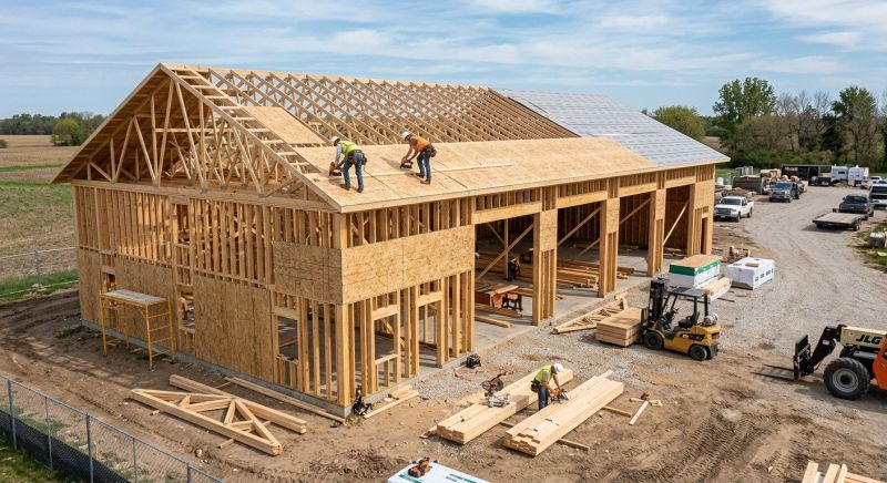 Industrial Garage Construction in Conroe, TX