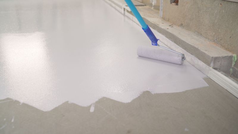 Speckled Garage Floor Painting in Loudoun County, VA