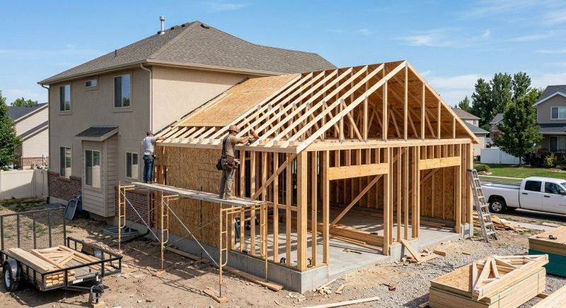 Wood Garage Installation in Conroe, TX