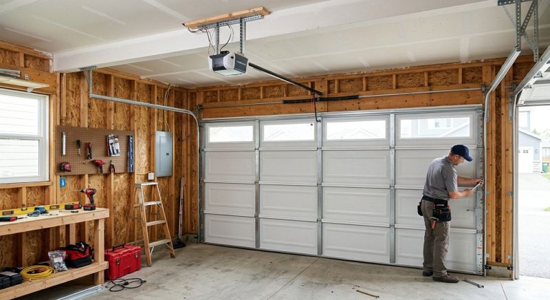 Wood Garage Installation in Conroe, TX