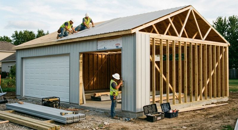 Wood Garage Installation in North Charleston, SC