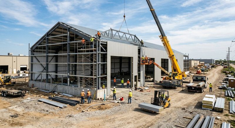 Industrial Garage Construction in Conroe, TX